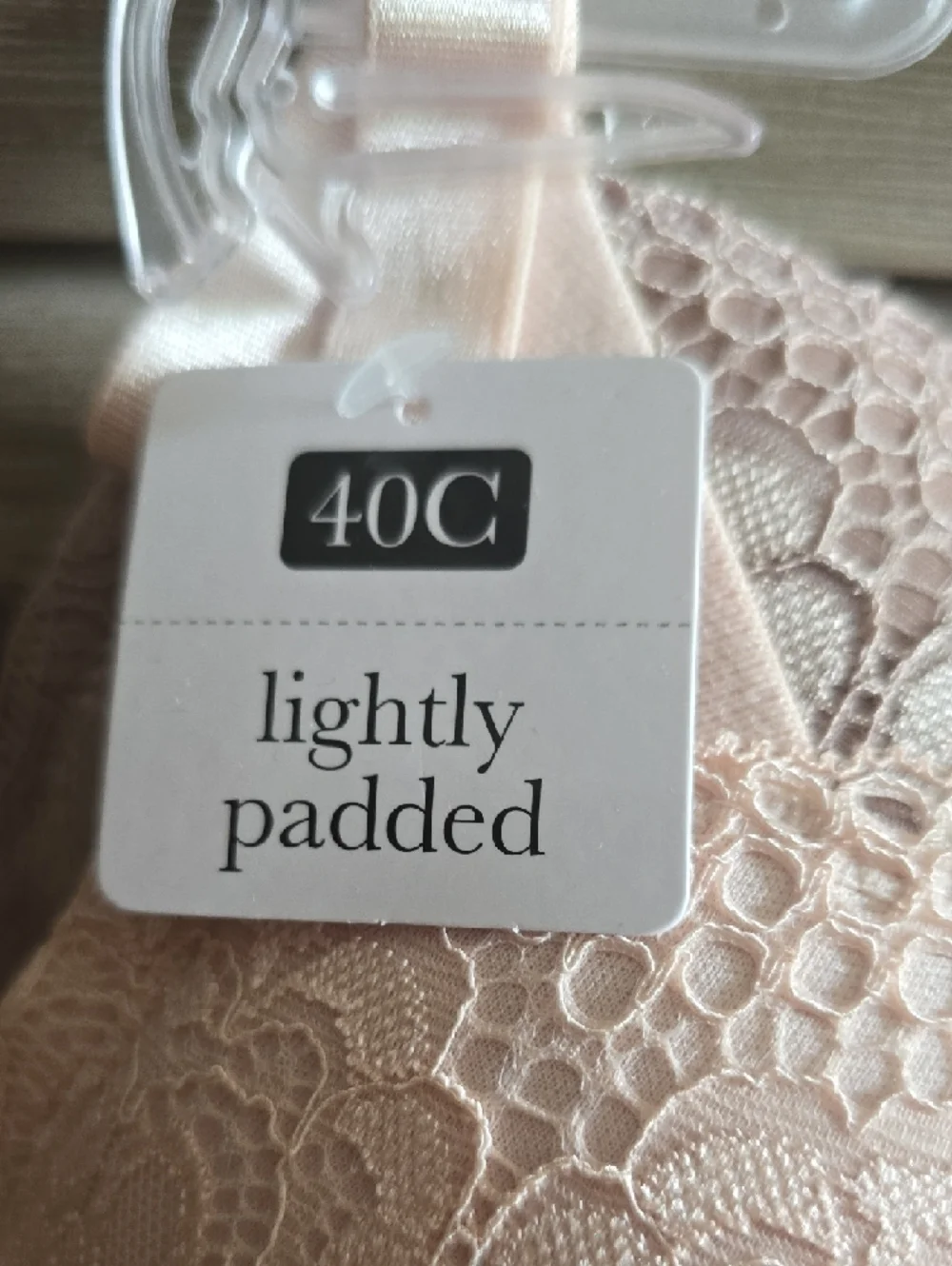 Rene Rofe Lace Lightly Padded Bra in Blush - Picture 7 of 16